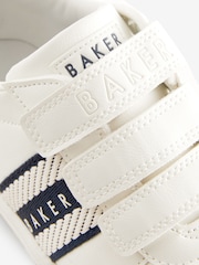Blanc/Bleu - Baskets à ruban de marque Baker by Ted Baker garçon - Image 4 de 6