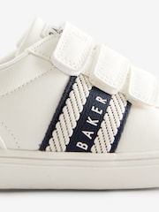 Blanc/Bleu - Baskets à ruban de marque Baker by Ted Baker garçon - Image 5 de 6
