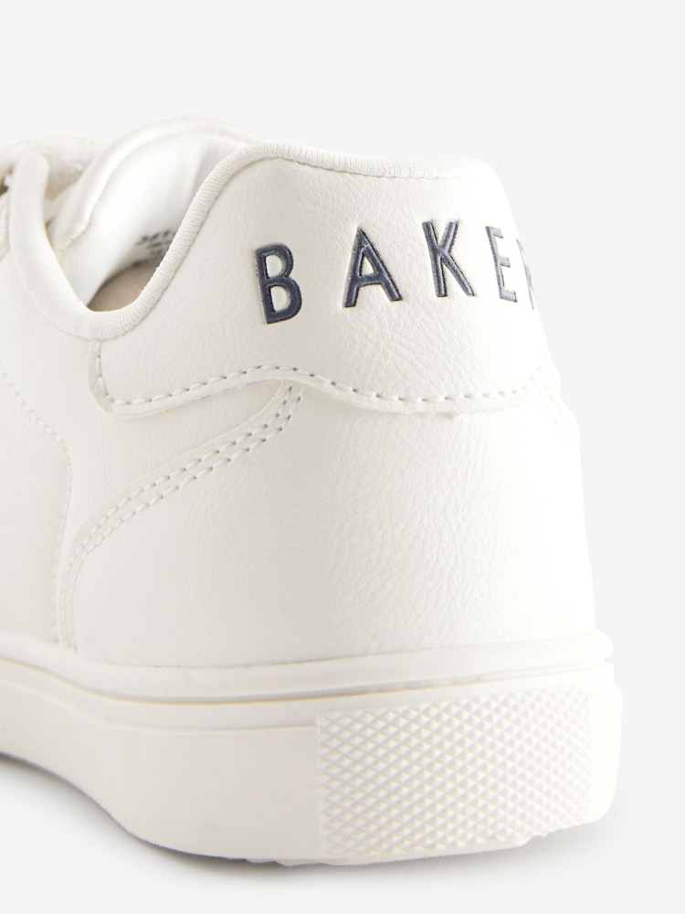 Blanc/Bleu - Baskets à ruban de marque Baker by Ted Baker garçon - Image 6 of 6