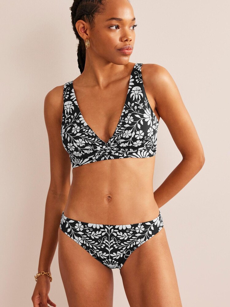 Boden Black Twisted Classic Bikini Top - Image 2 of 6