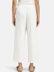Smith & Soul White Wide Leg Cropped Scuba Trousers - Image 2 of 6