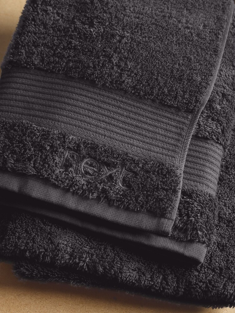 Mole Grey Egyptian Cotton Towel - Image 3 of 5