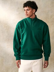 أخضر - adidas All SZN 1/4Z Sweatshirt - صورة 1 من 5