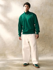 أخضر - adidas All SZN 1/4Z Sweatshirt - صورة 2 من 5