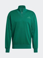 أخضر - adidas All SZN 1/4Z Sweatshirt - صورة 5 من 5