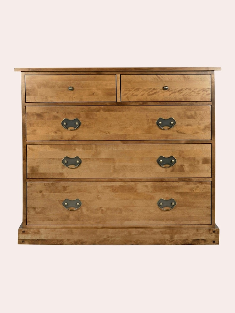 Laura Ashley Honey Gold Garrat 2+3 Drawer Chest - Image 2 of 6
