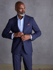 Blue Signature TG Di Fabio Italian Wool Suit Jacket - Image 1 of 12
