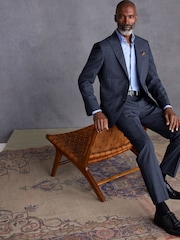 Blue Signature TG Di Fabio Italian Wool Suit Jacket - Image 2 of 12