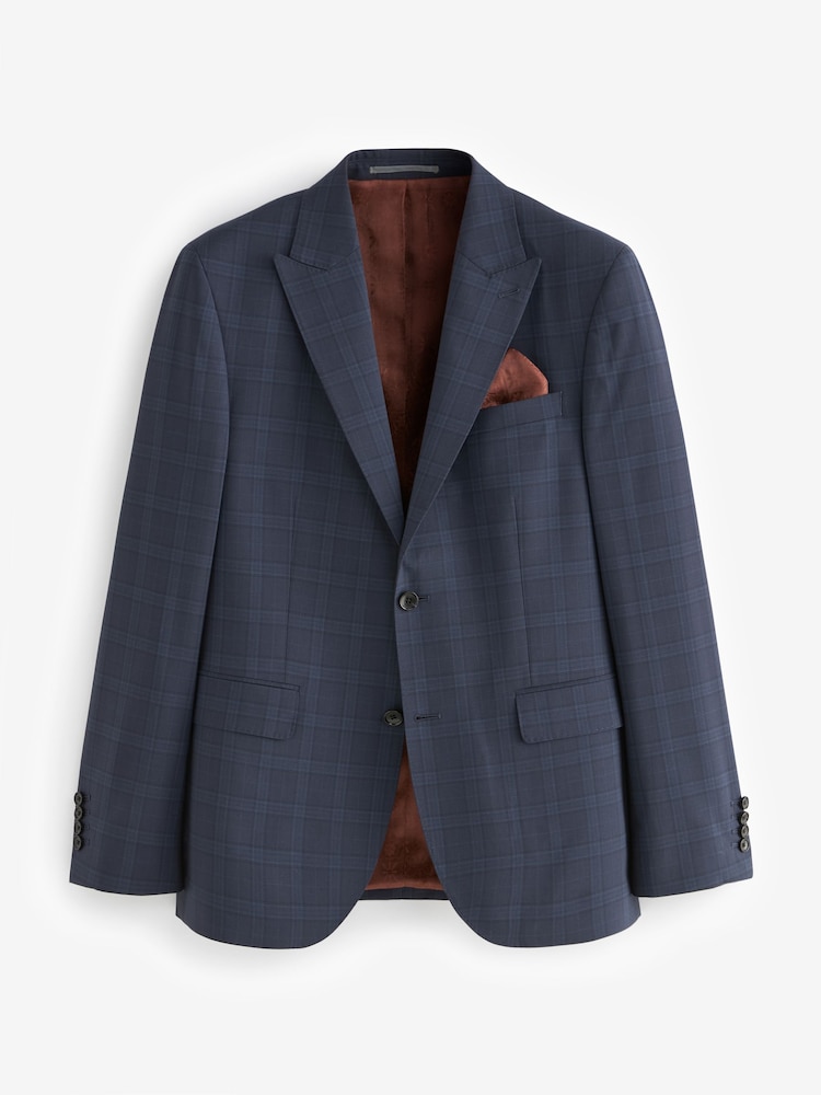 Bleu - Signature TG Di Fabio Italian Wool Suit Jacket - Image 6 of 12