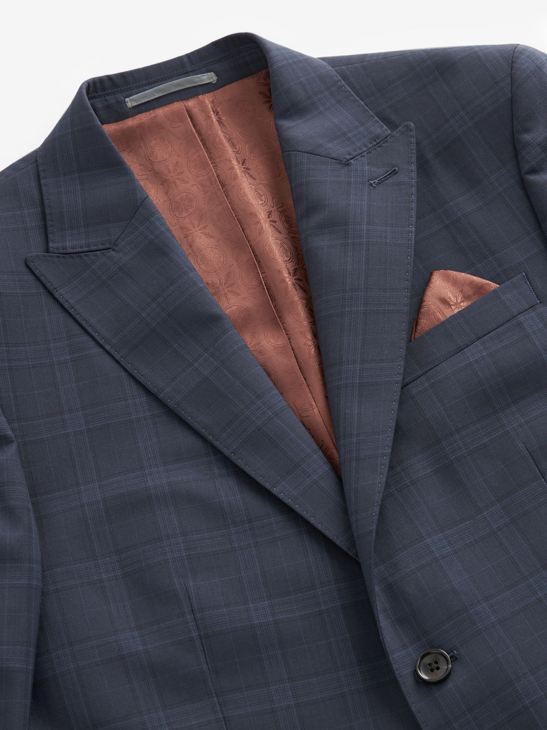 Buy Blue Signature TG Di Fabio Italian Wool Suit Jacket from the