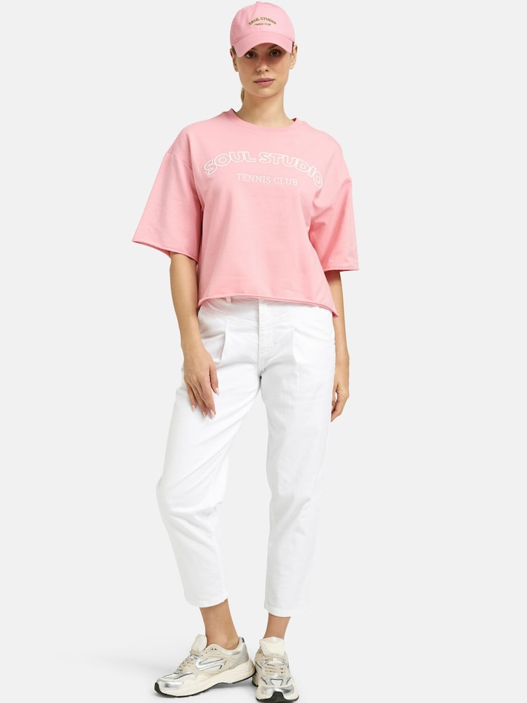 Smith & Soul Pink Studio Tennis Club Embroidered Baseball Hat - Image 2 of 5