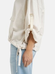 Smith & Soul Natural Linen Blend Blouson Jacket - Image 4 of 5