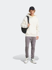 adidas Grey All Season French Terry Regular Tapered 100% Cotton Joggers - Image 3 of 7