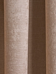 Enhanced Living Mink Brown Matrix Ready Made Blackout Pencil Pleat Curtains - Image 3 of 5