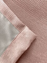 Enhanced Living Mink Brown Matrix Ready Made Blackout Pencil Pleat Curtains - Image 4 of 5