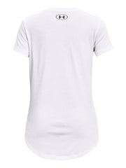 Under Armour White Sportstyle Logo Short Sleeve T-Shirt - Image 2 of 2