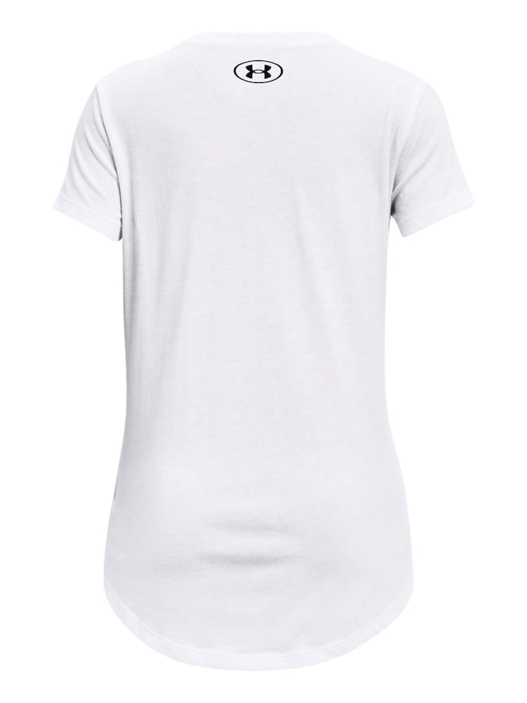 Under Armour White Sportstyle Logo Short Sleeve T-Shirt - Image 2 of 2 Under Armour White Sportstyle Logo Short Sleeve T-Shirt - Image 2 of 2