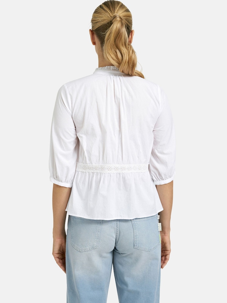 Smith & Soul White Embroidered Boho Blouse - Image 2 of 6 Smith & Soul White Embroidered Boho Blouse - Image 2 of 6