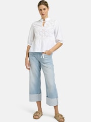 Smith & Soul White Embroidered Boho Blouse - Image 3 of 6