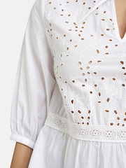 Smith & Soul White Embroidered Boho Blouse - Image 4 of 6
