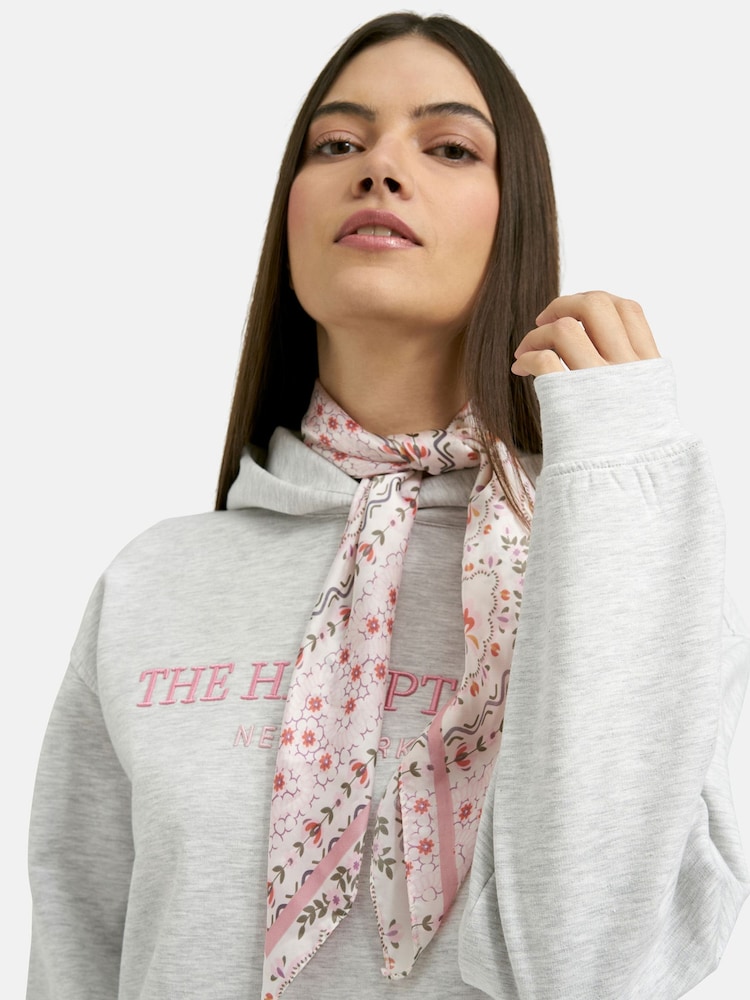 Smith & Soul Pink Paisley Square Head & Neck Scarf - Image 2 of 3