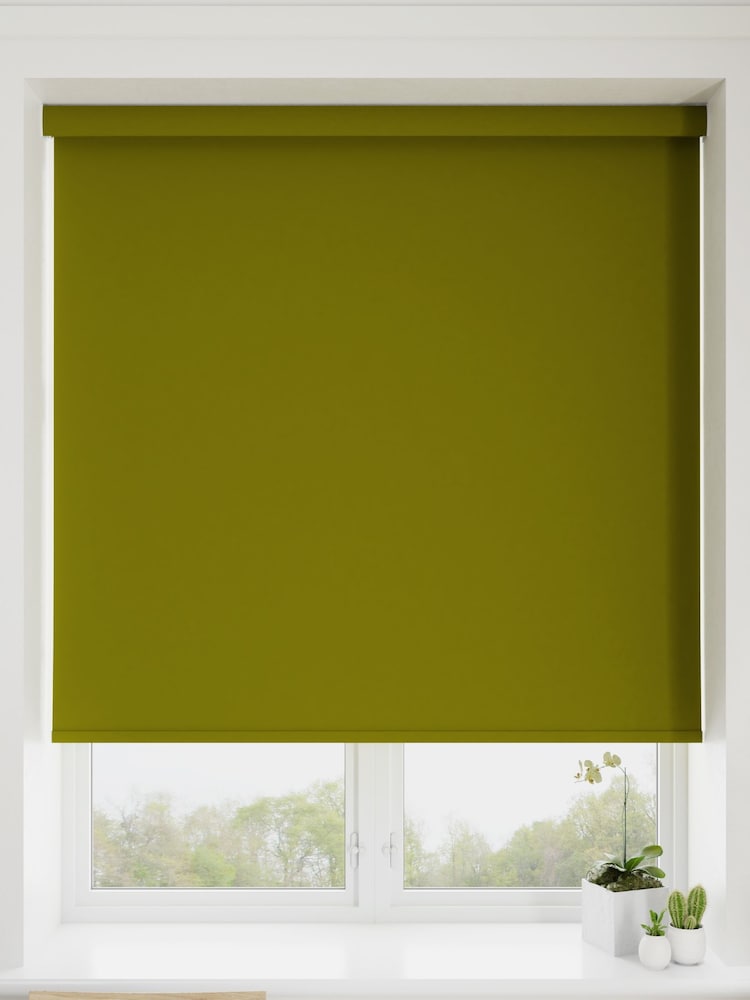 Asparagus Green Haig Made To Measure Blackout Roller Blind - Image 1 of 5