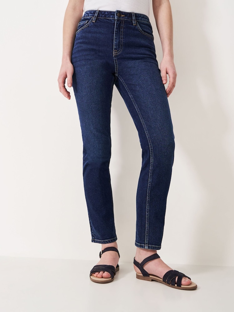 Crew Clothing Blue Girlfriend Jeans - Image 1 of 5