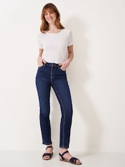 Crew Clothing Blue Girlfriend Jeans - Image 3 of 5