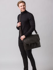 Pure Luxuries London Baxter Leather Work Bag - Image 1 of 5