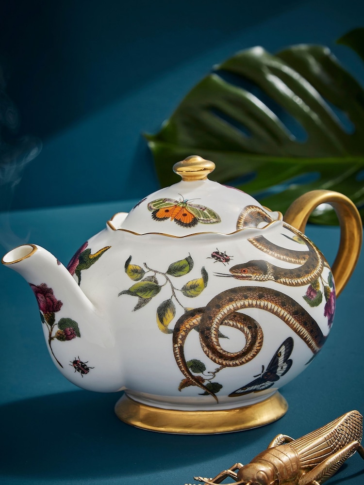 Spode White Creatures of Curiosity Teapot - Image 1 of 4