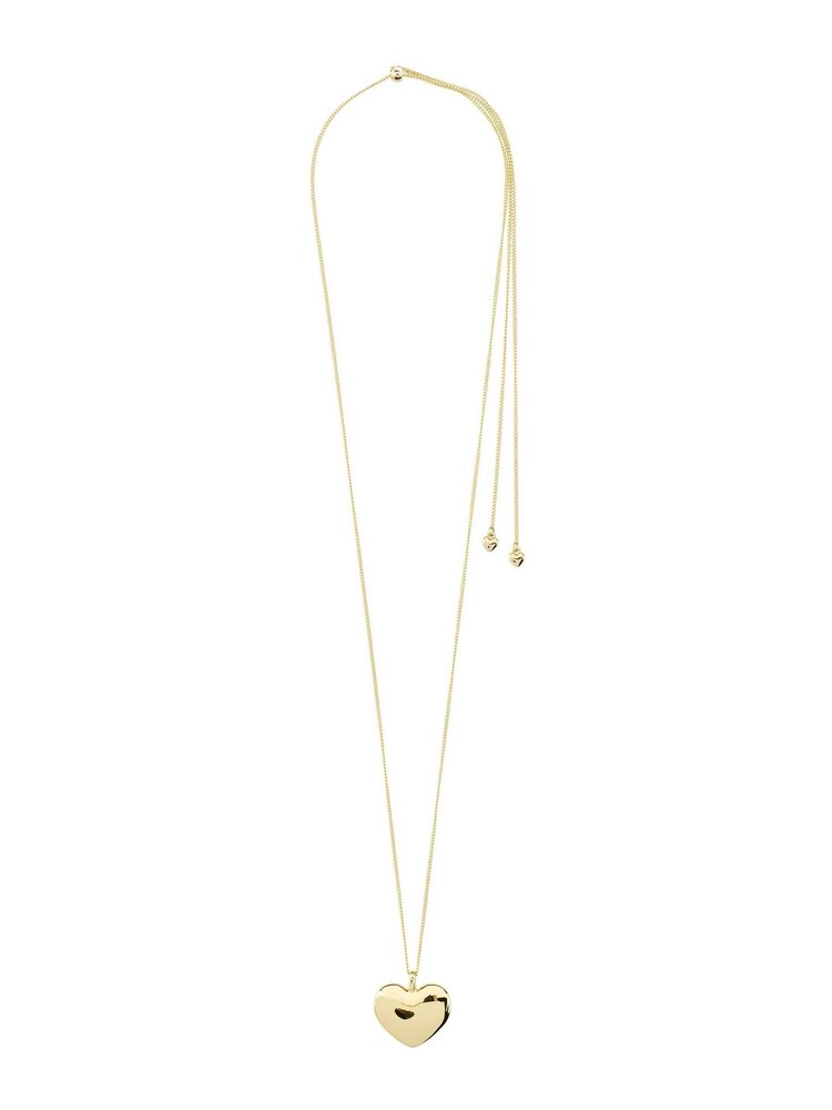 PILGRIM Gold Sophia Recycled Large Heart Necklace - Image 2 of 8