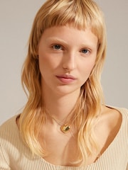 PILGRIM Gold Sophia Recycled Large Heart Necklace - Image 5 of 8