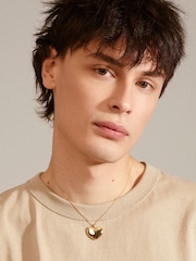 PILGRIM Gold Sophia Recycled Large Heart Necklace - Image 7 of 8