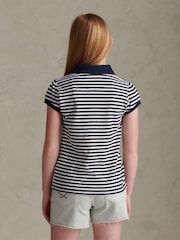 U.S. Polo Assn Blue Striped Polo Shirt - Image 4 of 6