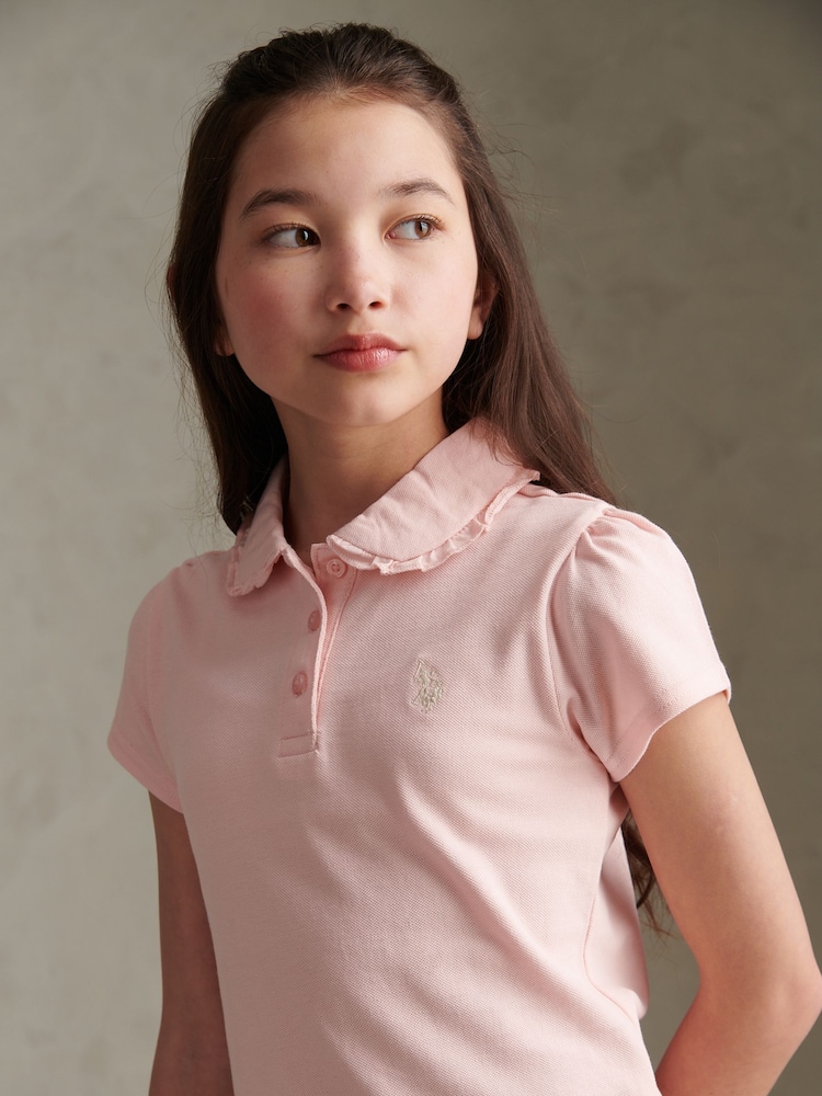U.S. Polo Assn Frill Collar Polo Shirt - Imagen 2 de 6