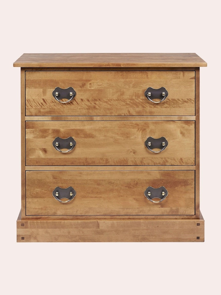 Laura Ashley Honey Gold Garrat 3 Drawer Chest - Image 2 of 5 Laura Ashley Honey Gold Garrat 3 Drawer Chest - Image 2 of 5