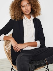 Mint Velvet Black Shawl Collar Blazer - Image 3 of 7