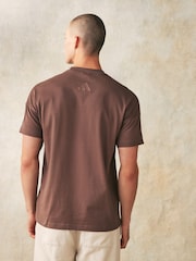 Braun - Adidas Alle SZN 100% Baumwolle T-Shirt - Bild 3 von 7