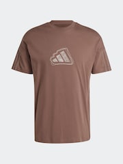 Braun - Adidas Alle SZN 100% Baumwolle T-Shirt - Bild 7 von 7