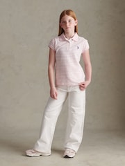 Różowy - U.S. Polo Assn Striped Polo Shirt - Obraz 3 z 8