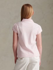 Różowy - U.S. Polo Assn Striped Polo Shirt - Obraz 4 z 8