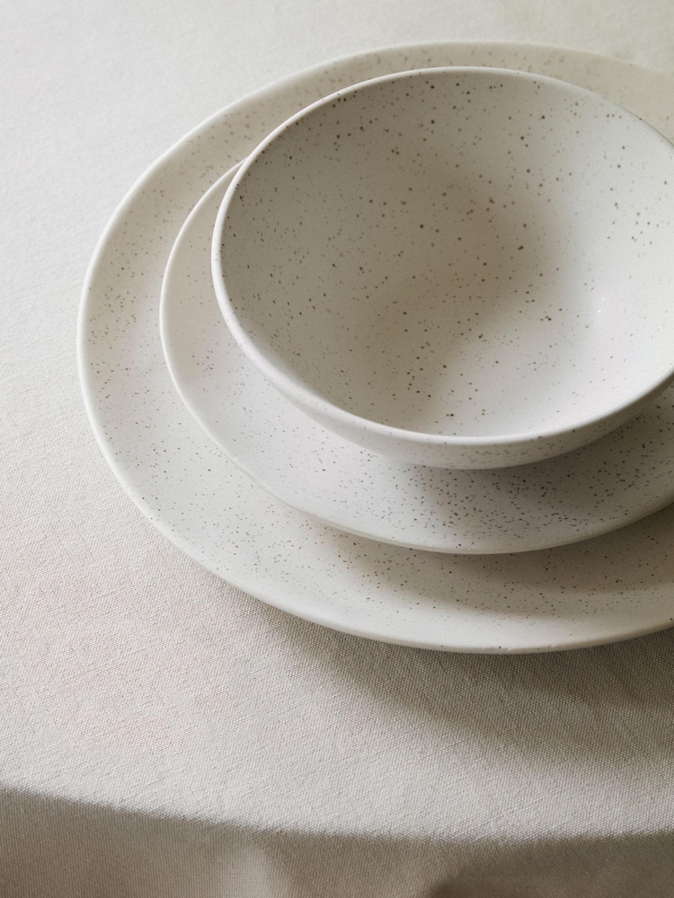Broste Copenhagen 12 Piece Cream Nordic Dinnerware Set - Image 1 of 4