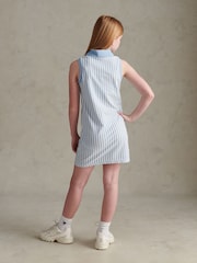U.S. Polo Assn Blue Stripe Sleeveless Polo Dress - Image 3 of 5