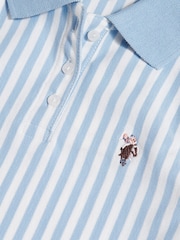 U.S. Polo Assn Blue Stripe Sleeveless Polo Dress - Image 5 of 5