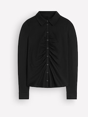 Itim - Boden Imi Ruched Jersey Shirt - Larawan 5 ng 5