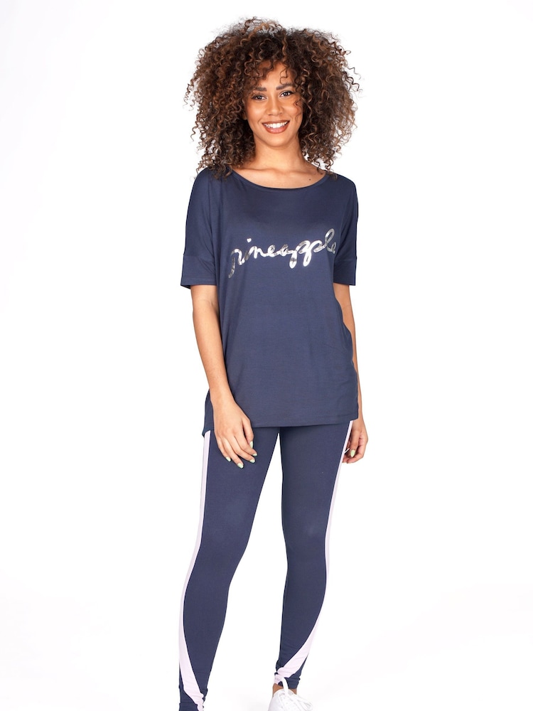 Pineapple Blue Loose Fit Jersey T-Shirt - Image 2 of 4