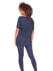 Pineapple Blue Loose Fit Jersey T-Shirt - Image 4 of 4