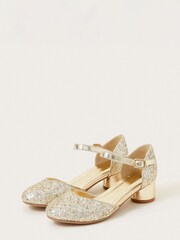 Monsoon Gold Glitter Two Part Heels - Image 1 of 3