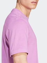 adidas originals Purple Originals Trefoil Essentials 100% Cotton T-Shirt - Image 5 of 7