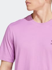 adidas originals Purple Originals Trefoil Essentials 100% Cotton T-Shirt - Image 6 of 7